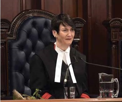 Chief Justice Ferguson on the bench