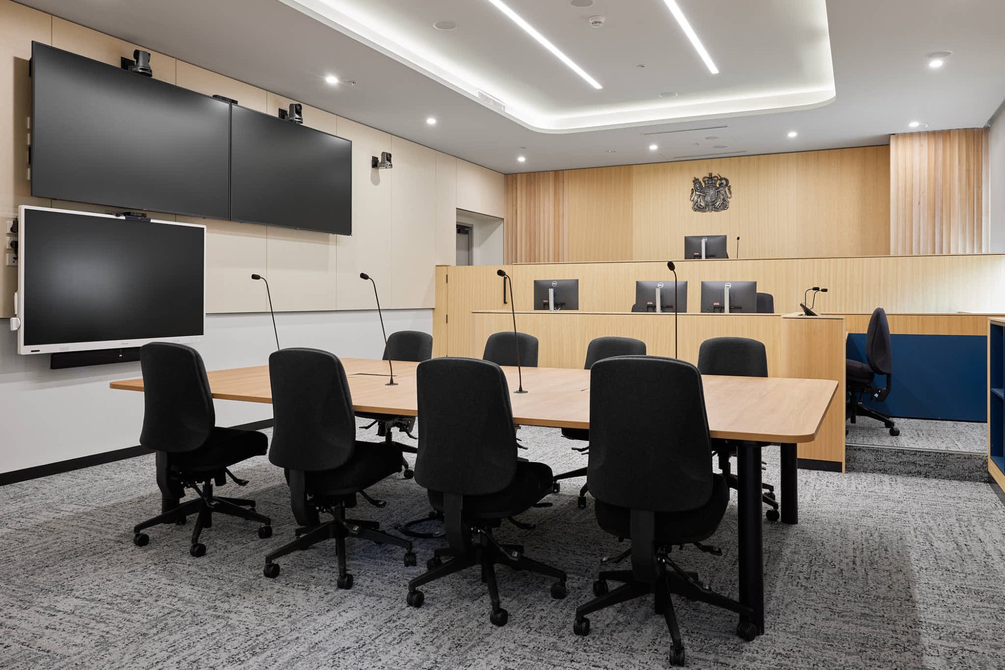 William Cooper Justice Centre Courtroom with bench