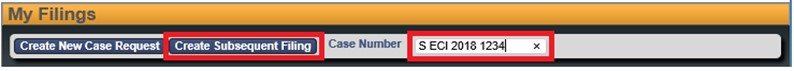 create a subsequent filing in RedCrest